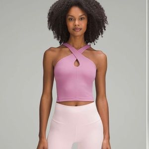 Lululemon Align Keyhole Halter Tank Top Velvet Dust Size 14